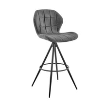 Load image into Gallery viewer, 39" Iron Counter Height Bar Chair - Charcoal / Black