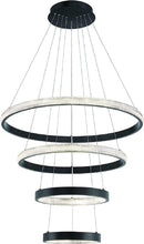 Load image into Gallery viewer, Candle Style Four Light Metal LED Dimmable Chandelier - Black