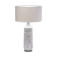 Load image into Gallery viewer, 31" Gray Lamp Base LED With Beige Shade