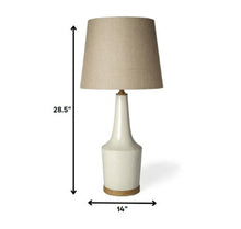 Load image into Gallery viewer, 29" Brown Lamp Base LED With Brown Shade