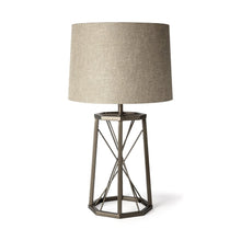 Load image into Gallery viewer, 29" Bronze Lamp Base LED With Beige Shade