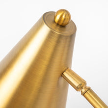 Load image into Gallery viewer, 26" Gold Lamp Base LED With Gold Shade