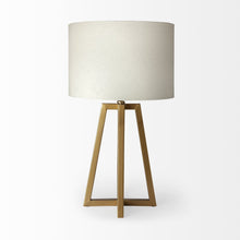 Load image into Gallery viewer, Metallic Gold Tone Geometric Table Lamp