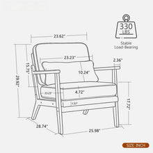 Load image into Gallery viewer, Living Room Chair With Lumbar Pillow