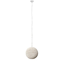 Load image into Gallery viewer, Whitewash Beaded Ball Hanging Pendent Light
