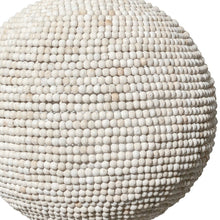 Load image into Gallery viewer, Whitewash Beaded Ball Hanging Pendent Light