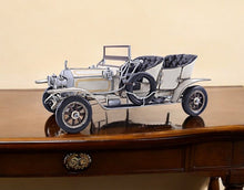 Load image into Gallery viewer, Hand Painted Model Car Tabletop Sculpture (401129) - Silver
