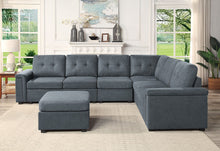 Load image into Gallery viewer, Isla - Fabric Sectional Sofa With Ottoman