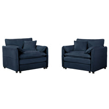 Load image into Gallery viewer, Modern Oversized Accent Chair, Comfy Single Sofa With Large Seat (Set of 2)
