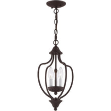 Load image into Gallery viewer, 17'' Three Light Dimmable Chandelier With Shades - Bronze