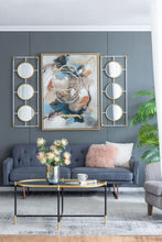 Load image into Gallery viewer, 3 Mirror Piece Wall Mirror InRectangular Frame, Home Wall Decor For Bedroom Living Room