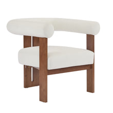 Load image into Gallery viewer, Modern Upholstered Round Arm Accent Chair With Upholstery