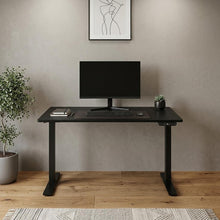 Load image into Gallery viewer, 48" Adjustable Black Stainless Steel Standing Desk