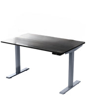 Load image into Gallery viewer, 60" Adjustable Black and Gray Stainless Steel Standing Desk