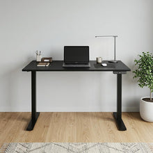 Load image into Gallery viewer, 48" Adjustable Black Stainless Steel Computer Desk