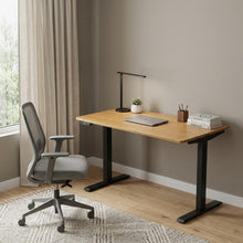 Load image into Gallery viewer, 48" Adjustable Brown and Black Standing Desk