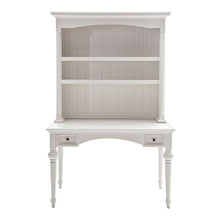 Load image into Gallery viewer, 47" White Solid Wood Computer Desk With Hutch With Two Drawers