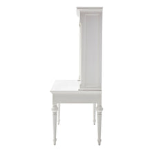 Load image into Gallery viewer, 47" White Solid Wood Computer Desk With Hutch With Two Drawers