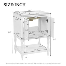 Load image into Gallery viewer, Modern Bathroom Vanity With Sink, Rectangular Cabinet With Open Shelf And Closed Storage