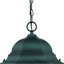 Load image into Gallery viewer, Three Light Matte Black Domed Glass Lantern Hanging Light