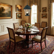 Load image into Gallery viewer, Three Light Matte Black Domed Glass Lantern Hanging Light