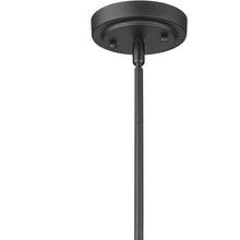 Load image into Gallery viewer, Matte Black Hanging Light with Dome Shade