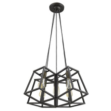 Load image into Gallery viewer, Bronze Lantern Five Light Metal Dimmable Chandelier