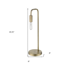Load image into Gallery viewer, 26" Brass Metal Table Lamp
