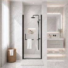 Load image into Gallery viewer, Semi-Frameless Pivot Shower Door With Adjustable Width, Reversible Installation