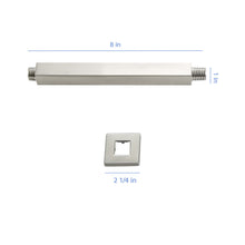 Load image into Gallery viewer, Premium 8" Ceiling Mounted Shower Arm With Flange