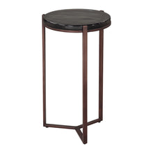 Load image into Gallery viewer, 22" Modern Iron Pedestal End Table - Bronze