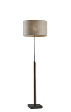 Load image into Gallery viewer, Traditional Shaped Floor Lamp With Beige Drum Shade - Black / Beige