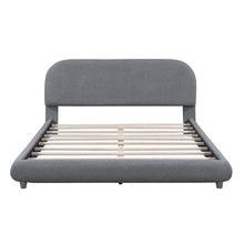 Load image into Gallery viewer, Upholstered Platform Bed With Thick Solid Frame And Stylish Curve-Shaped Design