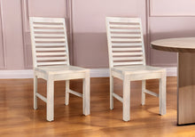 Load image into Gallery viewer, Wood Ladder Back Dining Side Chairs (Set of 2) - White