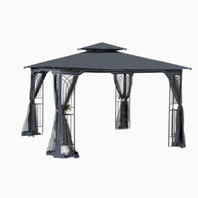 Load image into Gallery viewer, Patio Gazebo Tent With Ventilated Double Roof And Mosquito Net