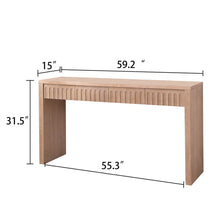 Load image into Gallery viewer, Modern Console Table With 4 Drawers, Entryway Table