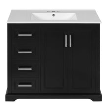 Load image into Gallery viewer, Bathroom Vanity With Sink, Soft Close Doors, Adjustable Shelf & 3 Drawers