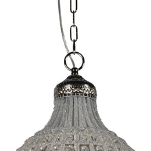 Load image into Gallery viewer, Unique Statement Metal Crystal Glass Chandelier With Shades - Silver