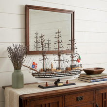 Load image into Gallery viewer, Hand Painted Model Boat (624660) - White / Dark Brown