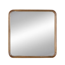 Load image into Gallery viewer, 32" Square Framed Accent Mirror - Brown