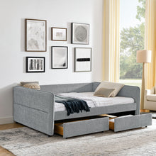 Load image into Gallery viewer, Upholstered Daybed & 2 Drawers