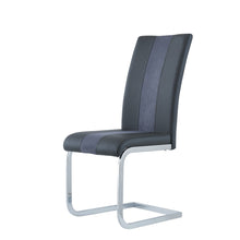 Load image into Gallery viewer, Faux Leather Dining Side Chairs (Set of 4) - Gray