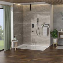 Load image into Gallery viewer, Modern Shower System With Waterfall Tub Spout, 12" Ceiling Mount Square Shower