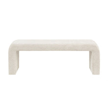 Load image into Gallery viewer, Modern Contemporary Waterfall Bench - Cream