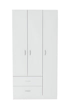 Load image into Gallery viewer, 71" Modern Three Door Two Drawer Combo Dresser - White