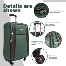 Load image into Gallery viewer, 4 Piece Set Softshell Luggage