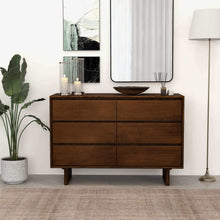 Load image into Gallery viewer, Dubrovnik - Dresser With 6 Drawers - Brown