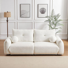 Load image into Gallery viewer, 2 Seater Cushion Sofa With 2 Cushions And 2 Ball Pillows