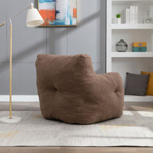 Load image into Gallery viewer, Soft Teddy Fabric Tufted Foam Bean Bag Chair With Teddy Fabric