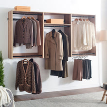 Load image into Gallery viewer, Devi - Wall Mounted Wood Closet System & Modular Design